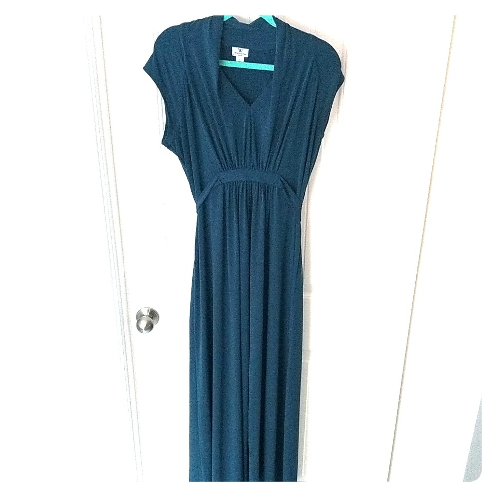 GORGEOUS deep teal Worthington maxi formal dress